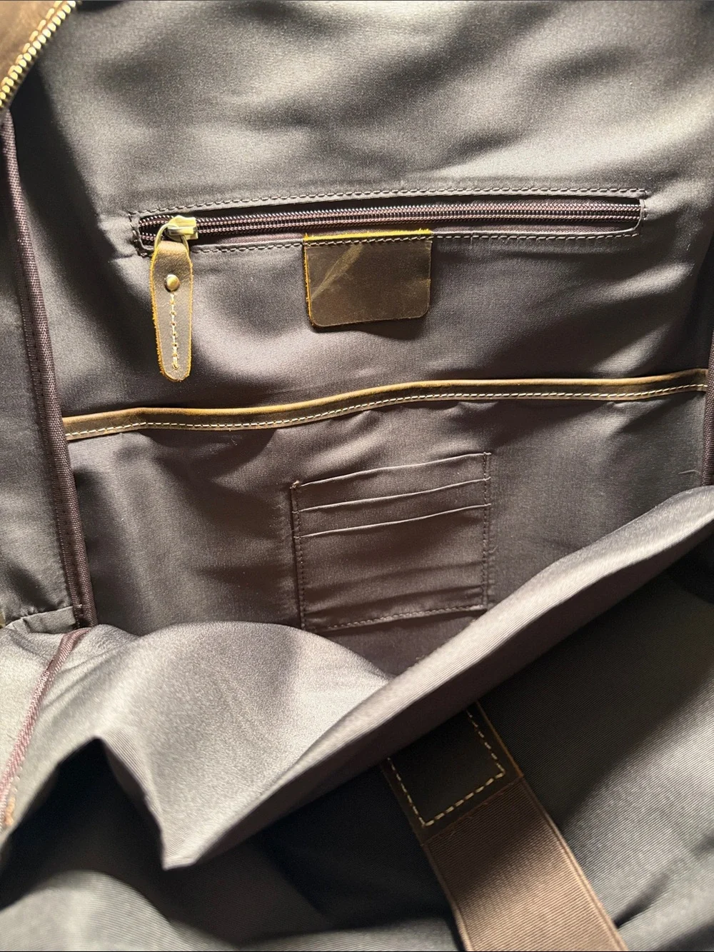 Men's Leather Backpack in Dark Brown - Classic Work & Travel Pack